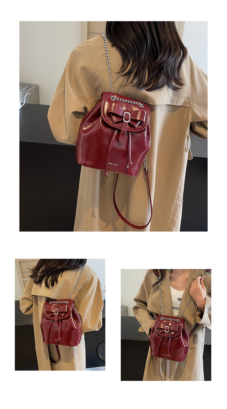 Student class pleated backpack for women 2024 new Korean style trendy student bag, niche high-end women's bag_voghion.com