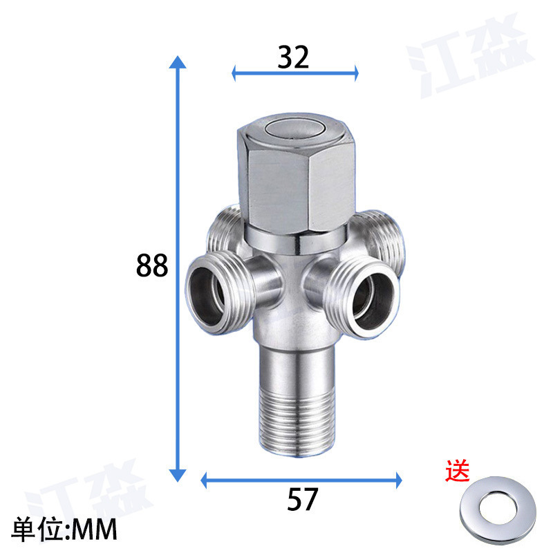 304 ステンレス鋼アングルバルブ銅コア銅ロッドアングルバルブクロスボーダー卸売給湯器トイレ入口と出口水冷と熱三角バルブ|undefined