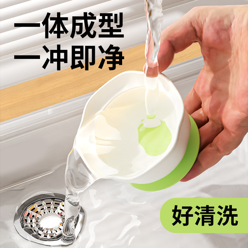 儿童自主进食训练餐具硅胶吸盘碗宝宝辅食吸盘餐盘云朵蛋花餐盘|undefined
