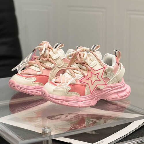 Children's Shoes  Autumn Medium and Large Kids Breathable Sports Shoes Father's Shoes for Girls and Boys Running Shoes Trendy