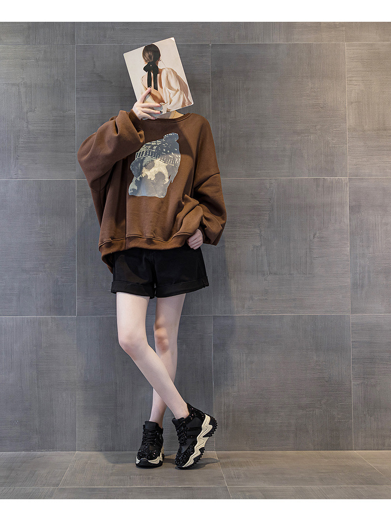 Giày sneaker nữ chunky đế dày phong cách hot girl, cổ điển năng động mùa đông 2025 — M2669 màu vàng một lớp lót trong, M2669 một lớp màu đen, M2669 màu đỏ một lớp bên trong, M2669 màu xám một lớp bên trong chi tiết 28