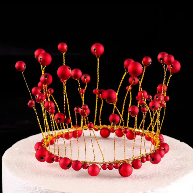Fábrica directa transfronteriza corona de cabeza de cumpleaños torta de decoración ramo de flores decoración de novia corona de cabeza reina vestido de cumpleaños