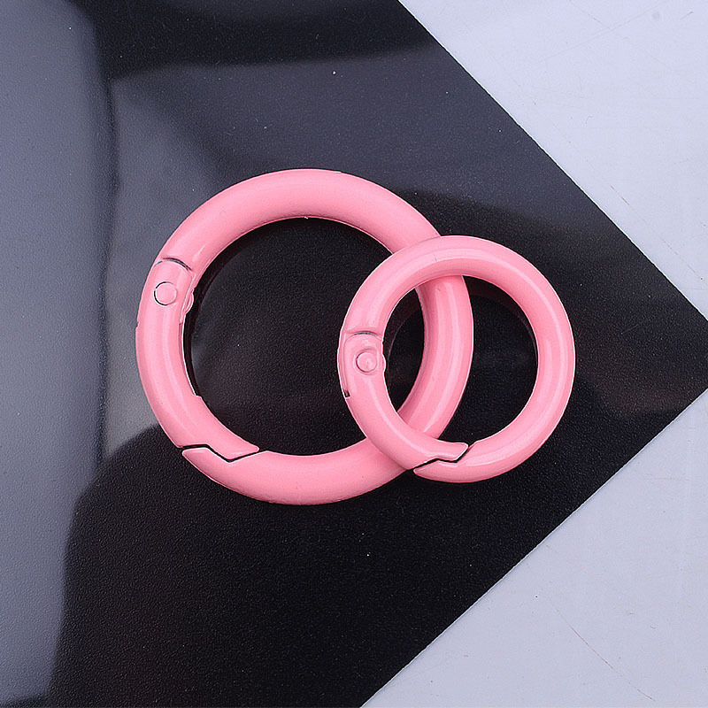 Stock 23mm 5 puntos bobina de aleación de zinc color buckle abierto anillo bolsas accesorios de hardware joyería colgar