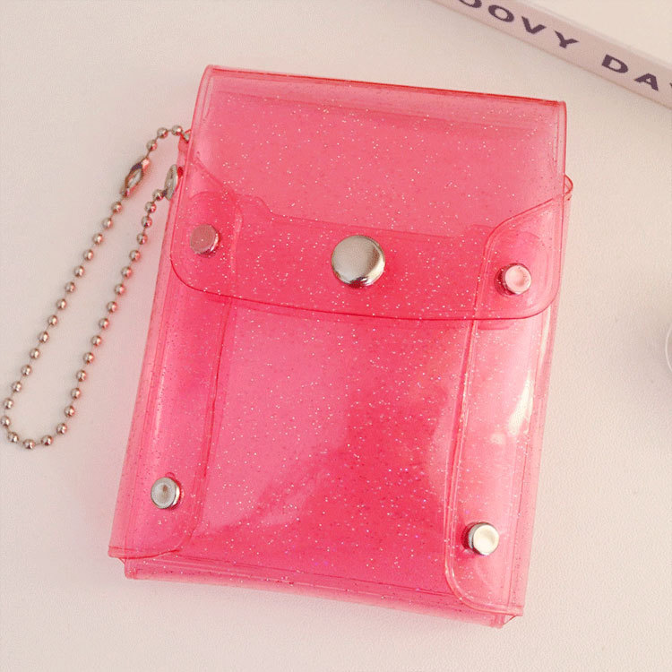 Women's Solid Color Pvc Buckle Card Holders display picture 9