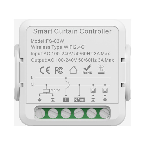 Doodle Zigbee Curtain On/Off Switch 3A Live/Neutral Wiring Roller Door Strong Power Motor Timer Voice Control Switch