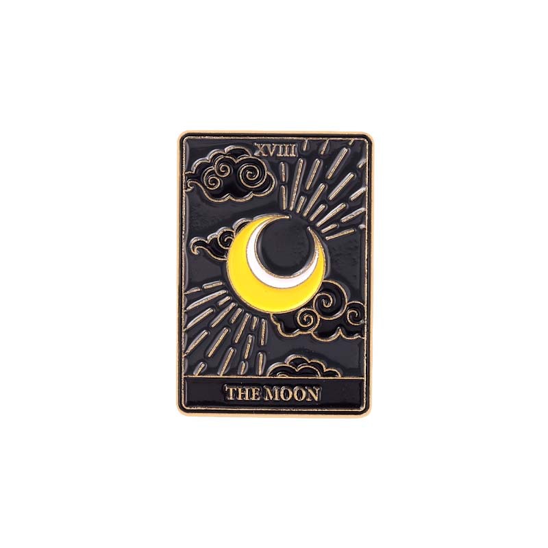 Tarot broche de la tarjeta insignia del metal uniforme collar pin botón cintura cierre comentarios bolsa accesorios ramillete bufanda hebilla