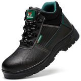 Giày cao cổ màu đen và xanh lá cây; Size 42