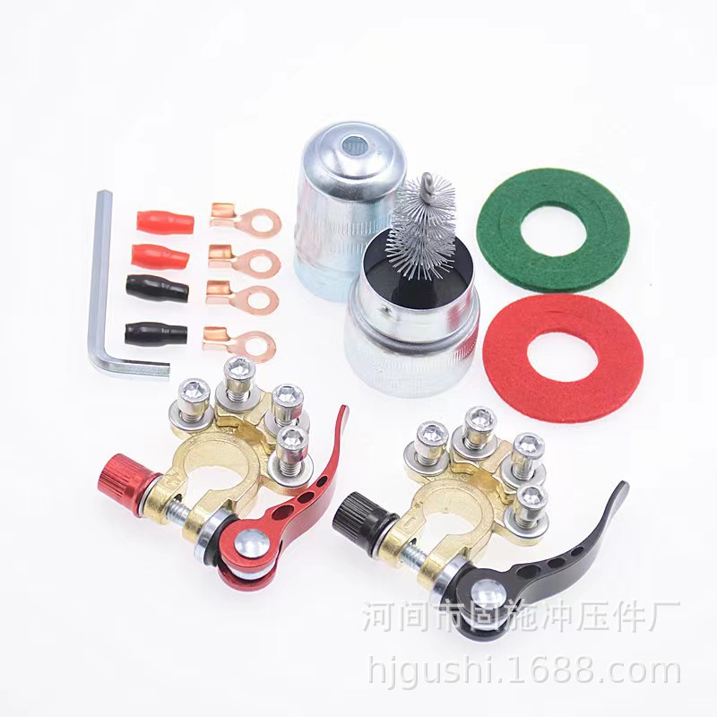 Terminal Connector — Gushi Power supply, ignition system accessories - 4-head-zinc-alloy-gold-plated-set
