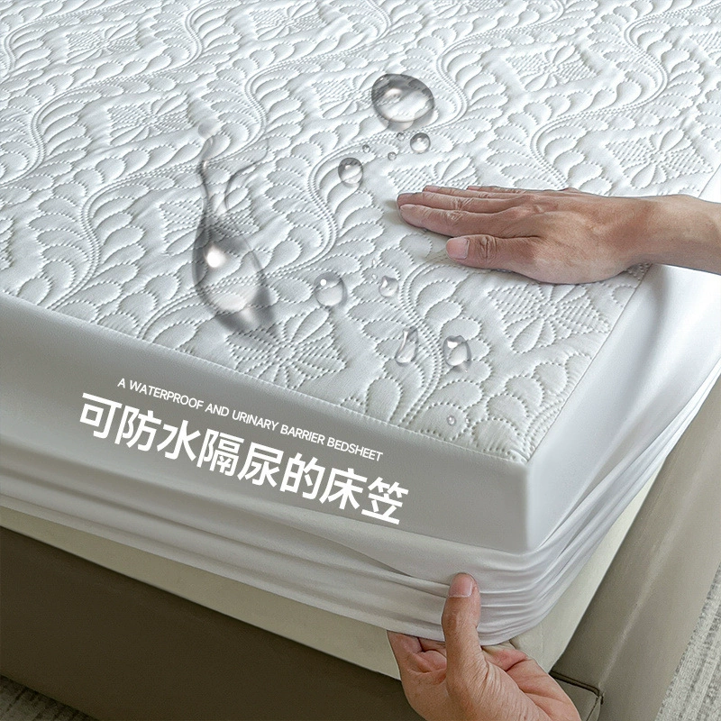 Waterproof quilted sheet, mattress, dustproof protective cover, bedspread, increased thickness