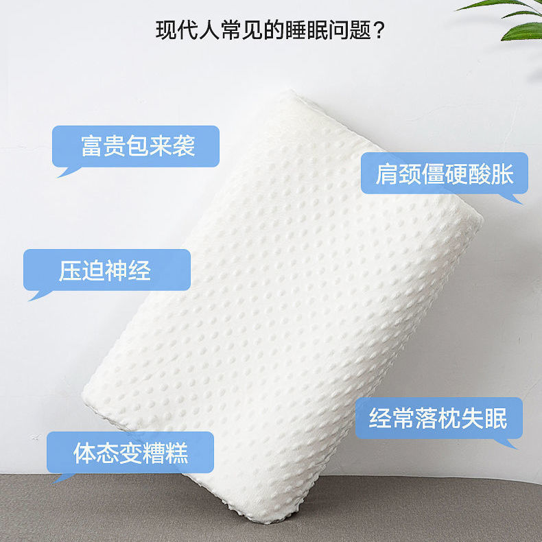 almohada de memoria espacial almohada de protección de cuello almohada para dormir anti-ácara almohada de memoria de rebote lento almohada de salud para adultos almohada alta no colapsar