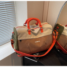 干湿分离时尚新款健身包可扩展大容量短途旅行包套拉杆休闲行李包