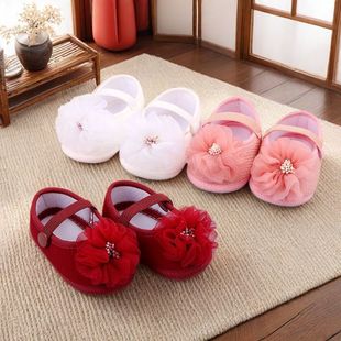 Spring New Toddler Shoes 0-1 Years Old Non-Slip Comfortable Soft Sole Non-Slip Men's and Women's Super Soft Shoes Infant Shoes