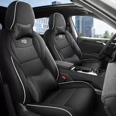 seasons, full coverage, leather, breathable, Modelə uyğun (Original) oturacaq örtükləri - black-and-white-line-deluxe-edition-seven-seats-require-five-seat-covers-full-coverage-for-the-front-row-partial-coverage-for-the-back-row