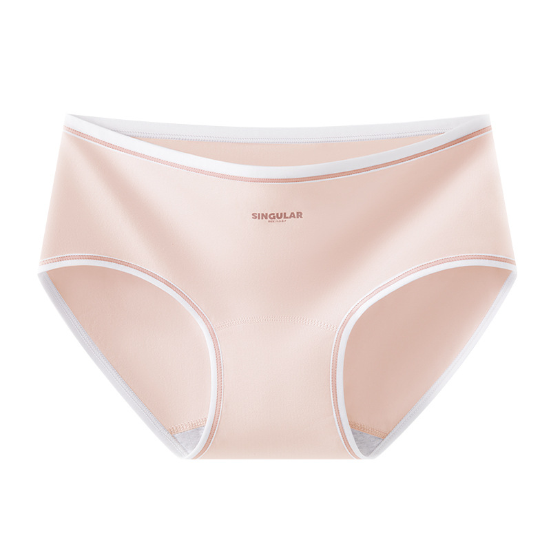 Bragas de algodón de entrepierna alargada Bragas de cintura media para niñas de algodón Clase A Bragas de entrepierna antibacterianas de grado 10A entrepierna de algodón para mujer