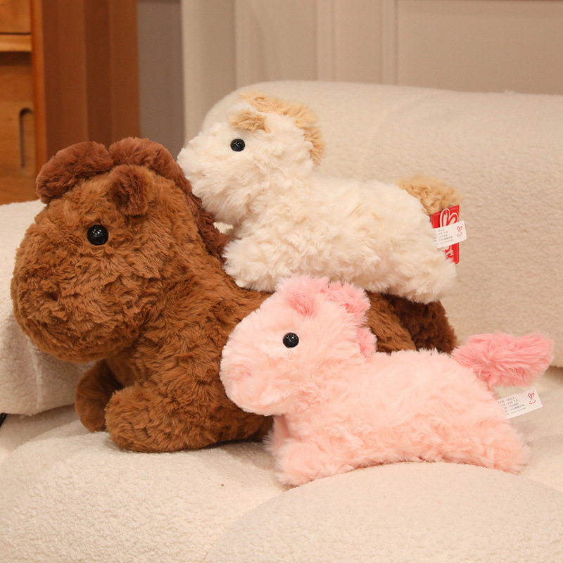 可爱趴趴马公仔毛绒玩具吉祥物玩偶儿童陪伴安抚布娃娃女新年礼物