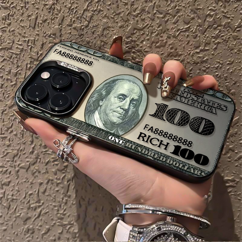 40g Weight iPhone Applicable Brands Phone Cases Classification PC Material Dollars Pattern Retro Style PC Dollars Retro Phone Cases Phone Accessories 8
