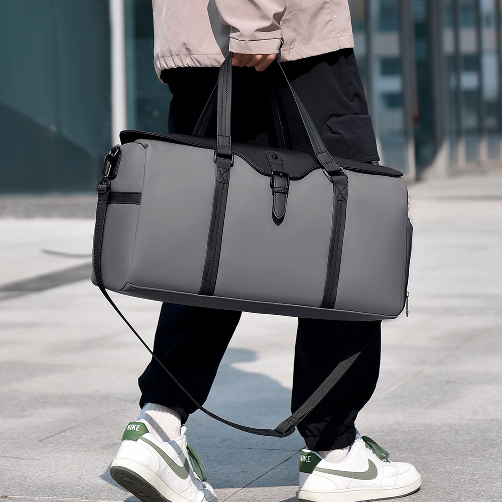 Bolsa de viaje de gran capacidad de negocios ocio viaje de negocios alojamiento almacenamiento mochila impermeable separación seca y húmeda bolsa deportiva de fitness