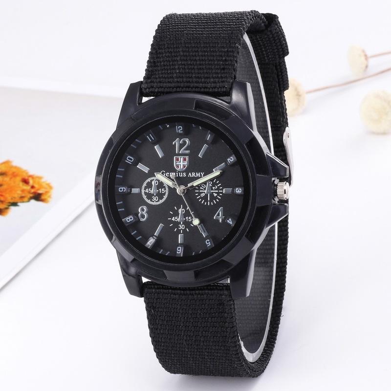 Venta al por mayor caliente nuevo nylon trenzado reloj militar Gemius/reloj suizo mar, tierra y aire ocio estilo deportivo