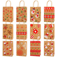 Amazon新作クリスマスかわいい風ギフト紙袋ショッピング商品白い紙詰まり袋洋服ギフト包装袋