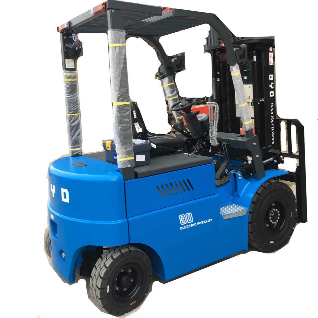 天津比亚迪叉车锂电池叉车 3吨电动叉车四轮平衡重电动托盘搬运车