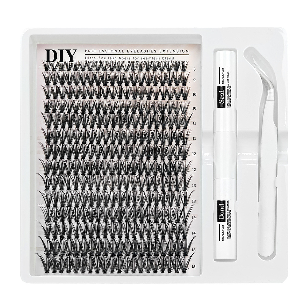 Amazon Europa y los EE.UU. pestañas falsas 30D40D60D80D gran capacidad 240 paquetes de comercio exterior DIY pestañas libro de pelo image 17