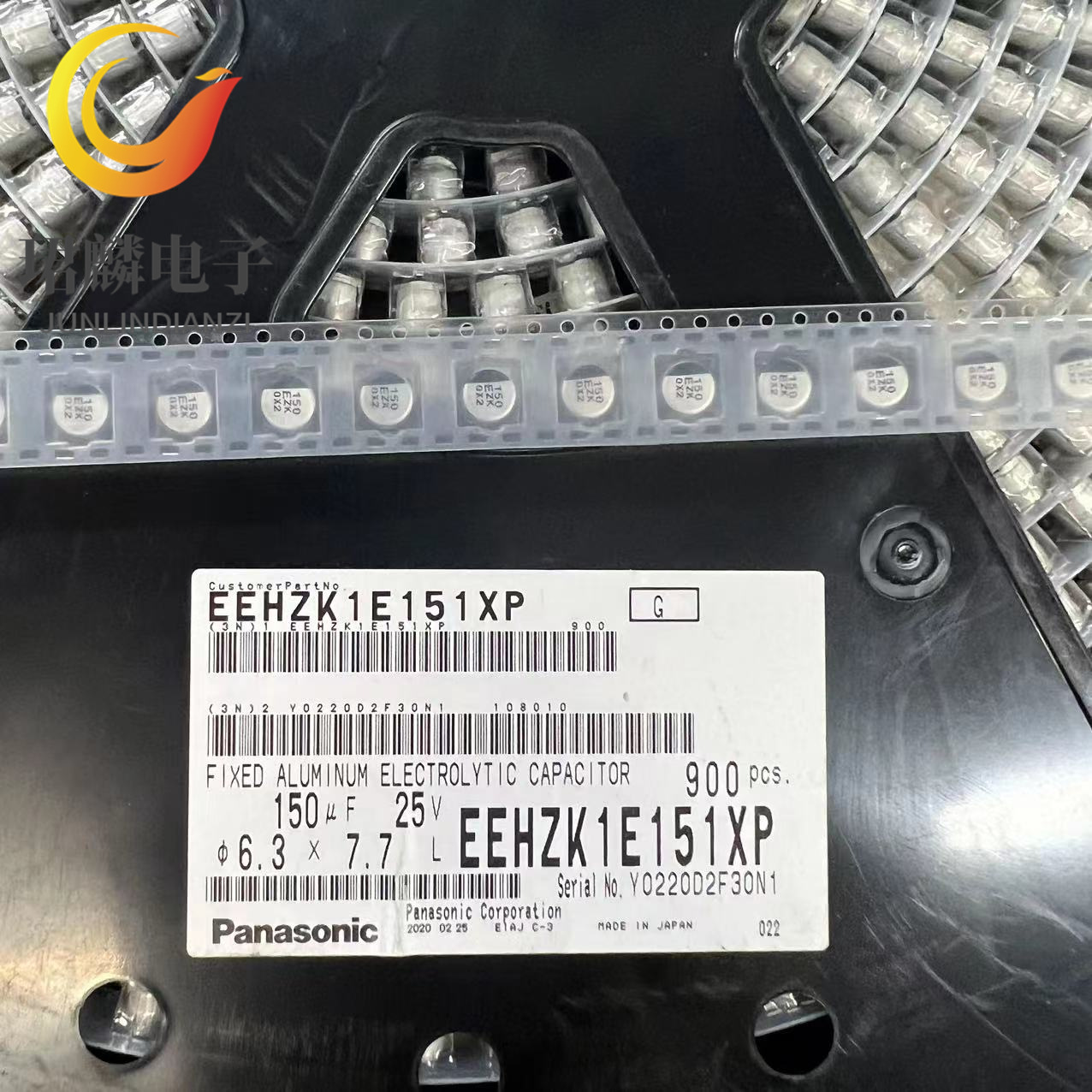 25V150UF 6.3X7.7 松下电解电容 EEHZK1E151XP 原装现货 可直拍