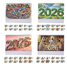 钻石艺术绘画3D日历2026与待办事项清单DIY钻石绘画站立台式日历