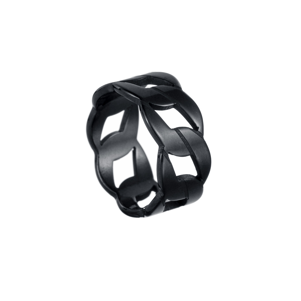 Title 9, Mens Laser Cut Chain Ring, stylish and modern....