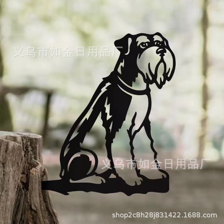 Dog Art Sculptur new minimalist metal Dog Art sculpture ornaments home decoration manufacturers spot