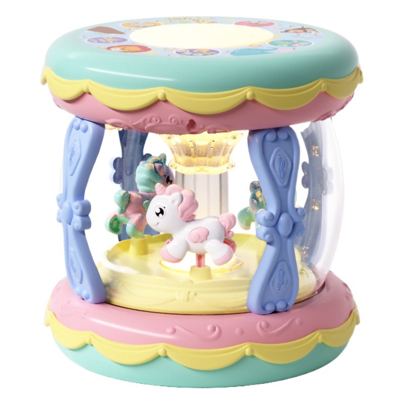 Children's Hand Drum Music Clap Drum Early Education Educational Carousel 0-1-2 Years 6 Months Baby Toys