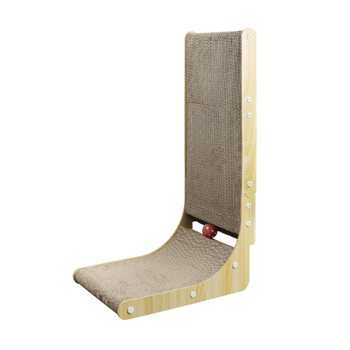 Cross-border L-shaped cat scratching board cat claw board extra large vertical wall-mounted claw grinding furniture savior cat nest toy pet supplies