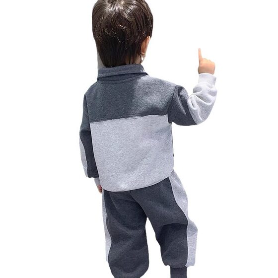 Children's clothing boys' spring and autumn fashionable 2023 new children's casual loose Korean style fashionable suit two-piece suit