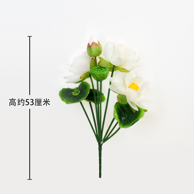 9 cái nĩa lớn màu trắng hoa sen