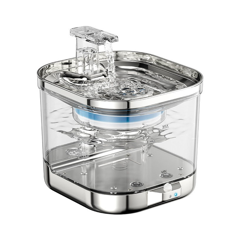 Bebedor de agua de gato de inducción inteligente, bebedor de agua de mascota de carga inalámbrica, filtro de circulación automática, productos de mascota al por mayor image 6