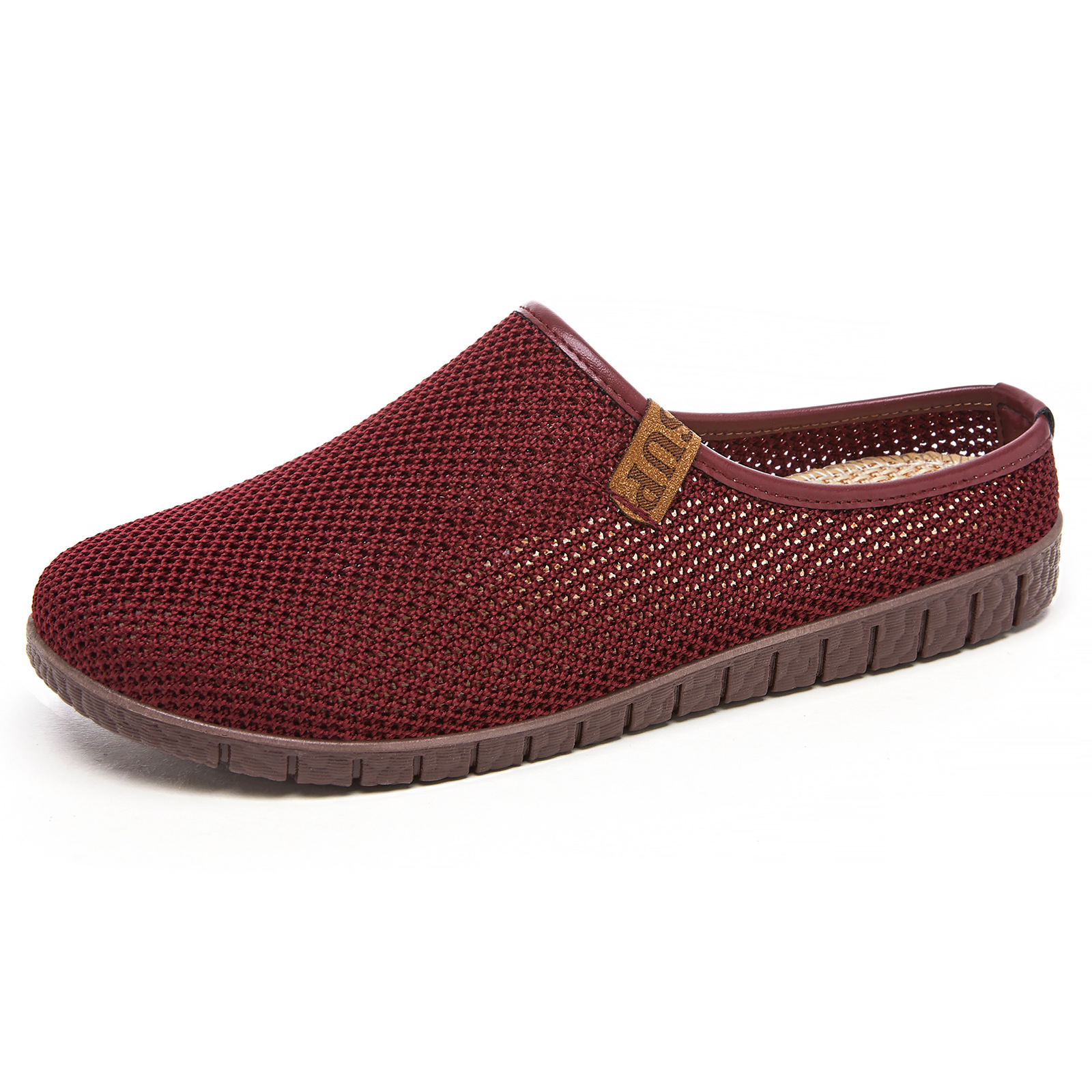 Zapatos de mujer, nuevo estilo de verano, sandalias transpirables de malla con punta cerrada, zapatos casuales cómodos de suela blanda para uso en exteriores, venta al por mayor.