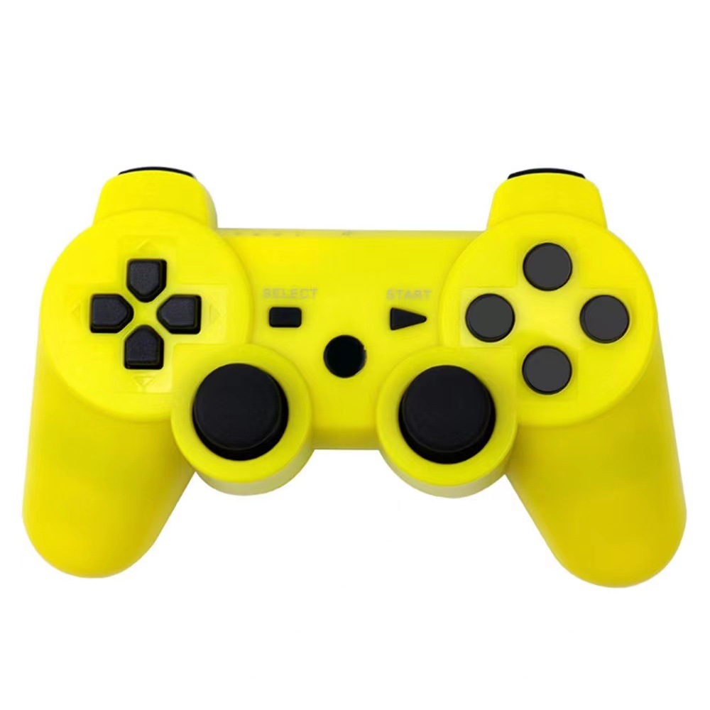 Controlador Bluetooth inalámbrico exclusivo transfronterizo P3, botón en blanco con cable de carga, gamepad P3 de doble vibración dual