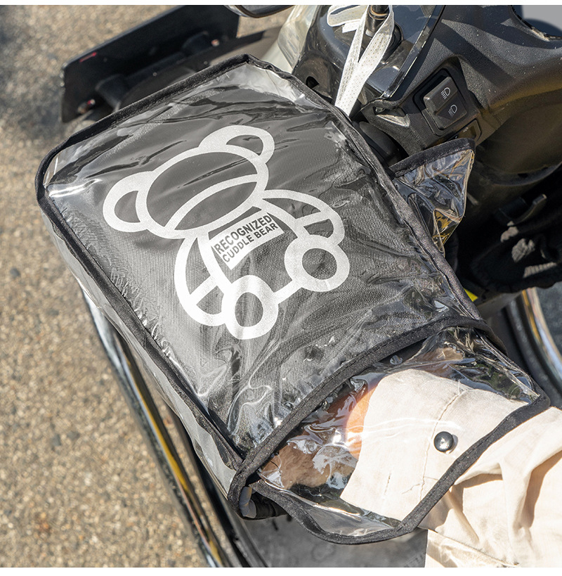 Winter Electric Car Warm Cotton Handle Cover Windshield Motorcycle Thickened fleece-lined Rainproof Gloves Lined Waterproof Cover