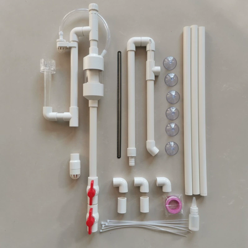 Нижний фильтр для аквариума с отдельной сифонной трубкой для системы фильтрации аквариума.