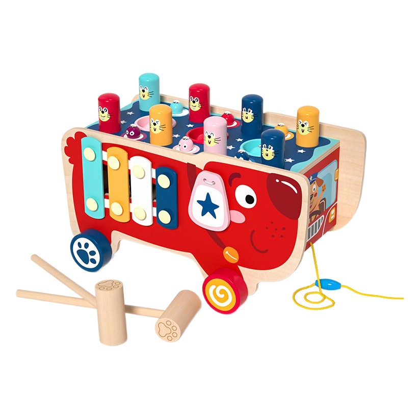 El desarrollo mental de los niños educación temprana educativa instrumento musical juguete multifuncional dinosaurio elefante hámster mesa de piano de doce tonos