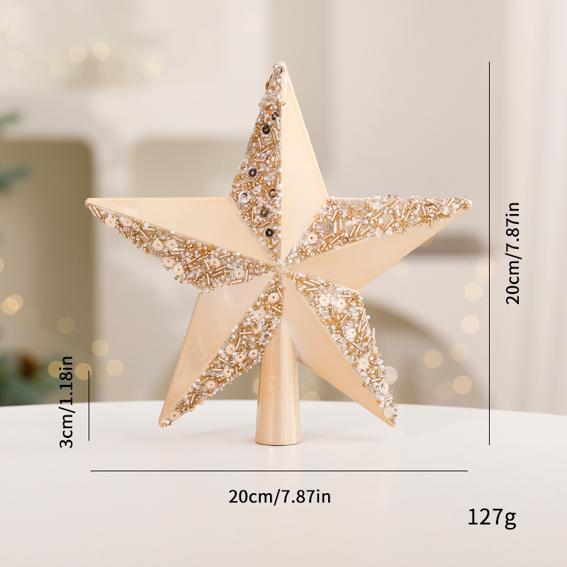 Amazon クリスマスツリー オーナメント デコレーション クリスマス クリスマスツリー スタイリング トップスター ホリデーシーン レイアウト 五芒星|undefined