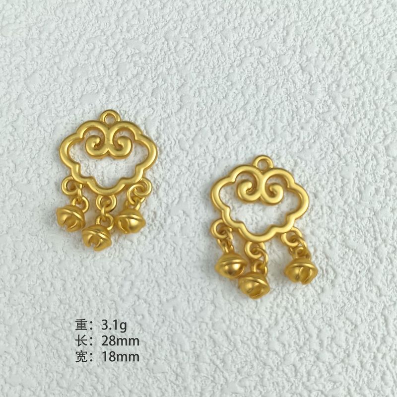 古法沙金保色福锁吊坠手工项链手链饰品配件diy宠物挂饰现货速发|undefined
