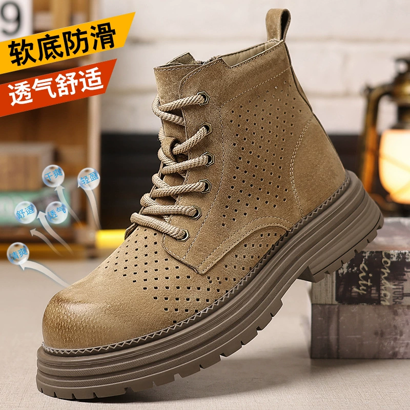 Летние сандалии 2025 года, новая модель, тонкие, дышащие, модные, с перфорацией, износостойкие, нескользящие, для повседневной носки.