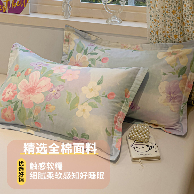 Un par de fundas de almohada de algodón puro 2025 nueva funda de almohada completa 48x74 funda interior de núcleo de almohada de algodón único