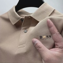 男士短袖T恤夏季新款高端时尚休闲体恤短袖男装袖中年男装批半袖