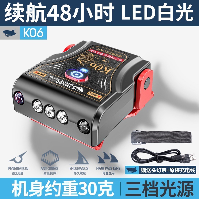 跨境迷你感应帽夹灯USB充电户外夜钓头灯徒步夜骑露营头灯|undefined