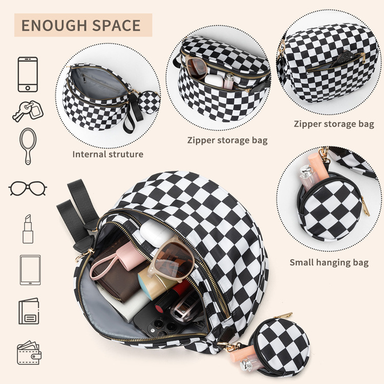Leopard Pattern All Seasons Season Unisex Gender Unisex Streetwear Leopard Polyester Waist Bags