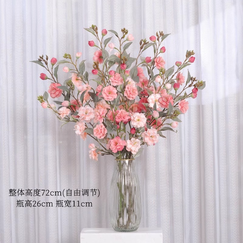 Camellia flor de simulación flor de plástico decoración floral sala de estar decoración floral decoración floral