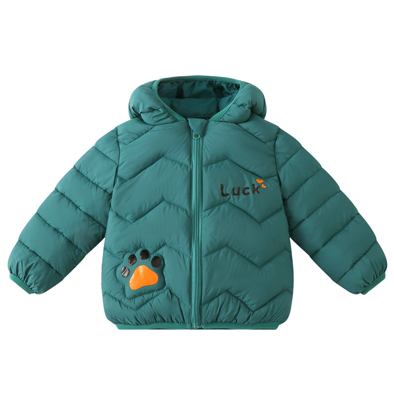 871 ropa de algodón ligero de dibujos animados para niños, ropa de algodón para bebés pequeños y medianos, ropa de abrigo de algodón para niños y niñas de otoño e invierno