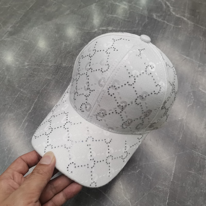 Cappellino da baseball jacquard lettera diamante cappello sole_voghion.com
