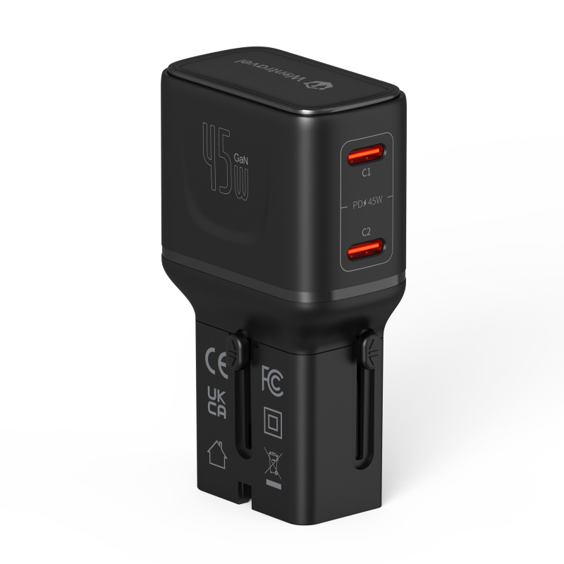 新しいグローバル変換ソケット usb45W 窒化ガリウム急速充電ソケットコンバータポータブル多機能変換プラグ|undefined